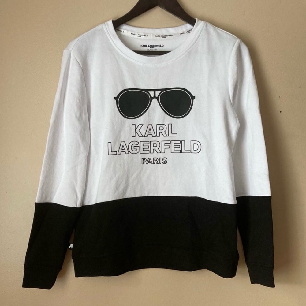 Karl Lagerfeld Monochrome Logo Sweatshirt